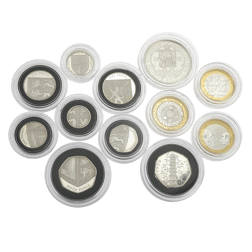 Pre-Owned 2009 UK Silver Proof 12 Coin Set - VAT Free