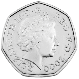 Pre-Owned 2000 UK Public Libraries 50p Proof Silver Coin - VAT Free