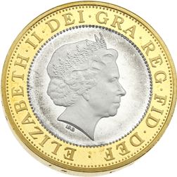 Pre-Owned 2006 UK Brunel £2 Piedfort Silver Proof Design Coin - VAT Free