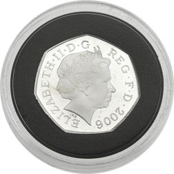 Pre-Owned 2006 UK Victoria Cross 50p Proof Silver Coin - VAT Free