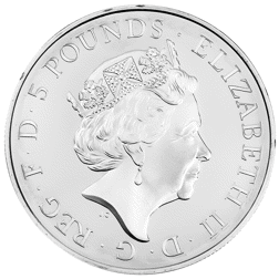 Pre-Owned 2015 UK Second Birthday of Prince George £5 Proof Silver Coin - VAT Free
