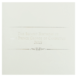 Pre-Owned 2015 UK Second Birthday of Prince George £5 Proof Silver Coin - VAT Free
