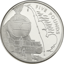 Pre-Owned 2004 Jersey Flying Scotsman Silver Proof Crown £5 Coin & Stamp Cover - VAT Free