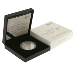 Pre-Owned 2015 UK Christening of Princess Charlotte of Cambridge £5 Proof Silver Crown - VAT Free