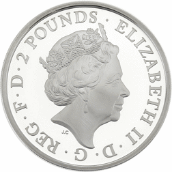 Pre-Owned 2020 UK Queen’s Beasts The White Horse of Hanover 1oz Proof Silver Coin - VAT Free