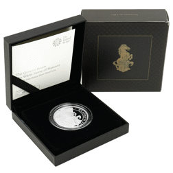 Pre-Owned 2020 UK Queen’s Beasts The White Horse of Hanover 1oz Proof Silver Coin - VAT Free