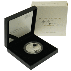 Pre-Owned 2019 Una & The Lion 2oz Silver Proof Coin - VAT Free