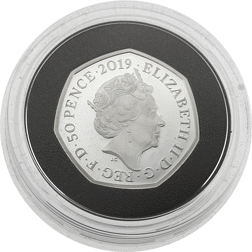 Pre-Owned 2019 UK '50 Years of the 50p Anniversary' Proof 50p Silver Coin - VAT Free