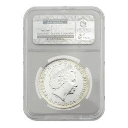 Pre-Owned 2014 UK Britannia 1oz Silver Coin NGC MS 69 DPL 3871314-145 - VAT Free