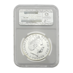 Pre-Owned 2014 UK Britannia 1oz Silver Coin NGC MS 69 DPL 3871316-062 - VAT Free