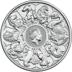 Pre-Owned 2021 UK Queen's Beasts Completer 2oz Silver Coin - VAT Free