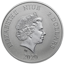 Pre-Owned 2020 Niue Celestial Animals Red Phoenix Silver 1oz Coin - VAT Free