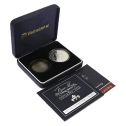 Pre-Owned 2000 Queen Mother Centenary Silver 2-Coin Set - VAT Free