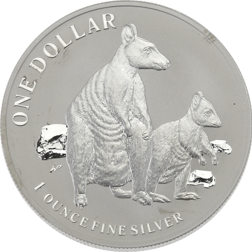 Pre-Owned 2011 Australian Kangaroo 1oz Silver Coin - VAT Free