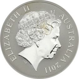 Pre-Owned 2011 Australian Kangaroo 1oz Silver Coin - VAT Free