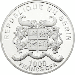 Pre-Owned 2017 Benin Protection De La Nature Elephant 1oz Silver Coin - VAT Free