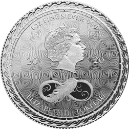 Pre-Owned 2020 Tokelau Chronos 1oz Silver Coin - VAT Free