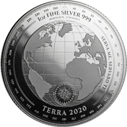 Pre-Owned 2020 Tokelau Planet Terra 1oz Silver Coin - VAT Free