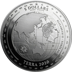 Pre-Owned 2020 Tokelau Planet Terra 1oz Silver Coin - VAT Free