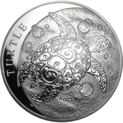 Pre-Owned Niue Hawksbill Turtle 5oz Silver Coin - VAT Free - Mixed Dates