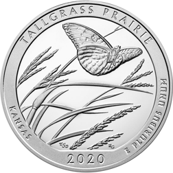 Pre-Owned 2020 ATB Tallgrass Prairie 5oz Silver Coin - VAT Free