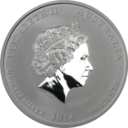 Pre-Owned 2014 Australian Lunar Horse 1/2oz Silver Coin - VAT Free