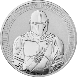 Pre-Owned 2021 Niue Star Wars Mandalorian 1oz Silver Coin - VAT Free