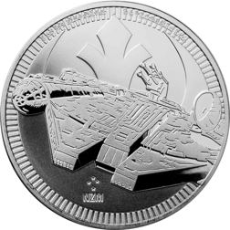 Pre-Owned 2021 Niue Star Wars Millennium Falcon 1oz Silver Coin - VAT Free