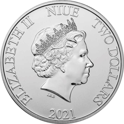 Pre-Owned 2021 Niue Star Wars Millennium Falcon 1oz Silver Coin - VAT Free