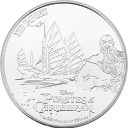 Pre-Owned 2021 Niue Pirates of the Caribbean The Empress 1oz Silver Coin - VAT Free