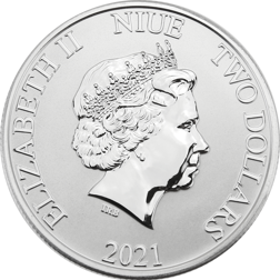 Pre-Owned 2021 Niue Pirates of the Caribbean The Empress 1oz Silver Coin - VAT Free