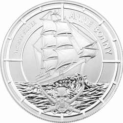 Pre-Owned 2021 Solomon Islands Anne Bonny $2 Silver Coin - VAT Free