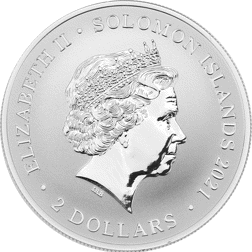 Pre-Owned 2021 Solomon Islands Ching Shih $2 Silver Coin - VAT Free