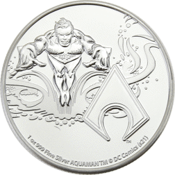 Pre-Owned 2022 Niue Aquaman 1oz Silver Coin - VAT Free