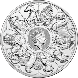 Pre-Owned 2021 UK Queen's Beasts Completer 1kg Silver Coin - VAT Free