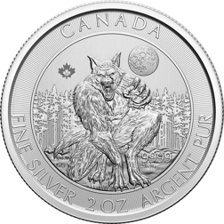 Pre-Owned 2021 Canadian Werewolf 2oz Silver Coin - VAT Free