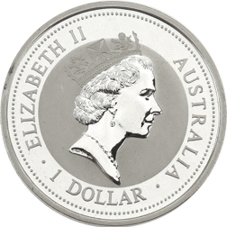Pre-Owned 1994 Australian Kookaburra 'Commonwealth Games Privy' 1oz Silver Coin - VAT Free