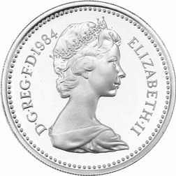 Pre-Owned 1984 UK £1 Proof Silver Coin - VAT Free