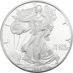 Pre-Owned 1999 USA Eagle 1oz Proof Silver Coin - VAT Free