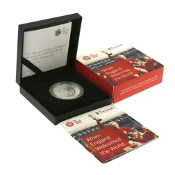 Pre-Owned 2016 UK 50th Anniversary 1966 World Cup Proof £5 Silver Coin - VAT Free