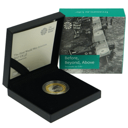 Pre-Owned 2017 UK 'The First World War of Aviation' £2 Proof Silver Coin - VAT Free