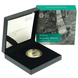 Pre-Owned 2017 UK 'The First World War of Aviation' £2 Proof Silver Coin - VAT Free