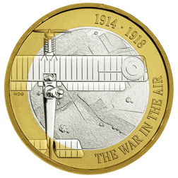 Pre-Owned 2017 UK 'The First World War of Aviation' £2 Proof Silver Coin - VAT Free