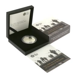 Pre-Owned 2016 UK 100th Anniversary of the Battle Of The Somme £5 Proof Silver Coin - VAT Free