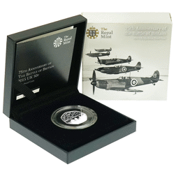Pre-Owned 2015 UK 75th Anniversary of the Battle of Britain 50p Proof Silver Coin - VAT Free