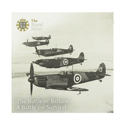 Pre-Owned 2015 UK 75th Anniversary of the Battle of Britain 50p Proof Silver Coin - VAT Free