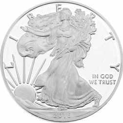 Pre-Owned 2016 USA Eagle 1oz Proof Silver Coin - VAT Free