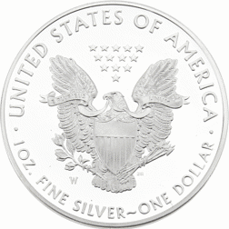 Pre-Owned 2016 USA Eagle 1oz Proof Silver Coin - VAT Free