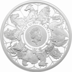 Pre-Owned 2021 UK Queen’s Beasts Completer 1oz Proof Silver Coin - VAT Free