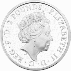 Pre-Owned 2021 UK Queen’s Beasts Completer 1oz Proof Silver Coin - VAT Free